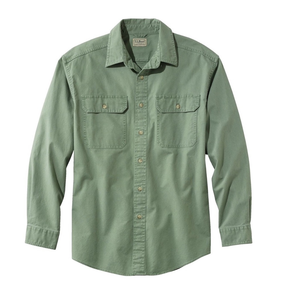 L.L Bean Men's Sunwashed Canvas Shirt